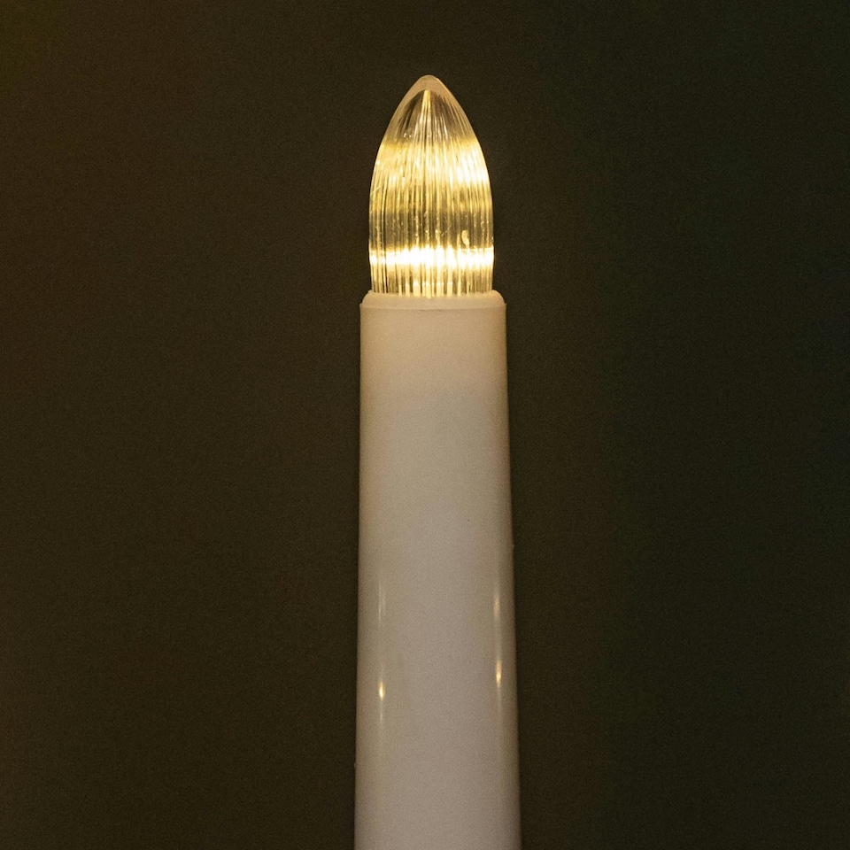 image 1 of 41cm Battery Operated Light up Wooden Christmas Candle Bridge with 7 Warm White LEDs