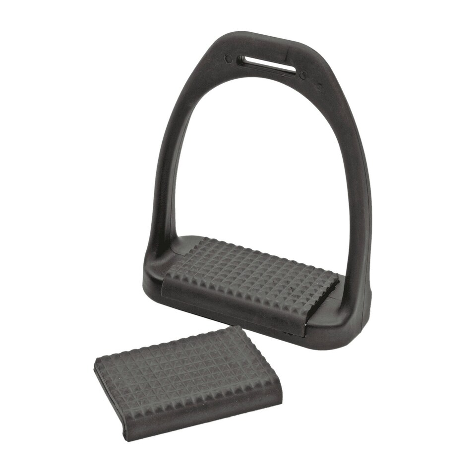 image 1 of Shires Lightweight Horse Stirrups - Black - 4.5in