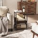 image 8 of HOMCOM Narrow Side Table, End Table with 3-Tier Storage for Living Room | Yellow