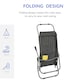 image 3 of Outsunny Set of 2 Outdoor Recliner Lounge Chairs Adjustable Backrest