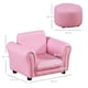 image 5 of HOMCOM Kids Sofa Set Toddler Chair Children Couch Seating Armchair w Footstool | Pink | One Size