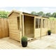 image 1 of 7 x 13 REVERSE Pressure Treated Tongue And Groove Apex Summerhouse (7' x 13' / 7ft x 13ft) (7' x 13' / 7ft x 13ft) (7x13)