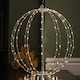 image 1 of 30cm White Metal Folding Christmas Ball with 108 Warm White LEDs