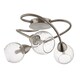 image 2 of Callen Satin Nickel 3 Light Flush Ceiling Light