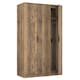 image 7 of Beijing Tall Triple Wardrobe in Vintage Oak (Ready Assembled) | Brown | Vintage Oak