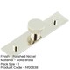 image 2 of Stylish 30mm Polished Nickel Cupboard Knob with Backplate - Kitchen Cabinet Knob