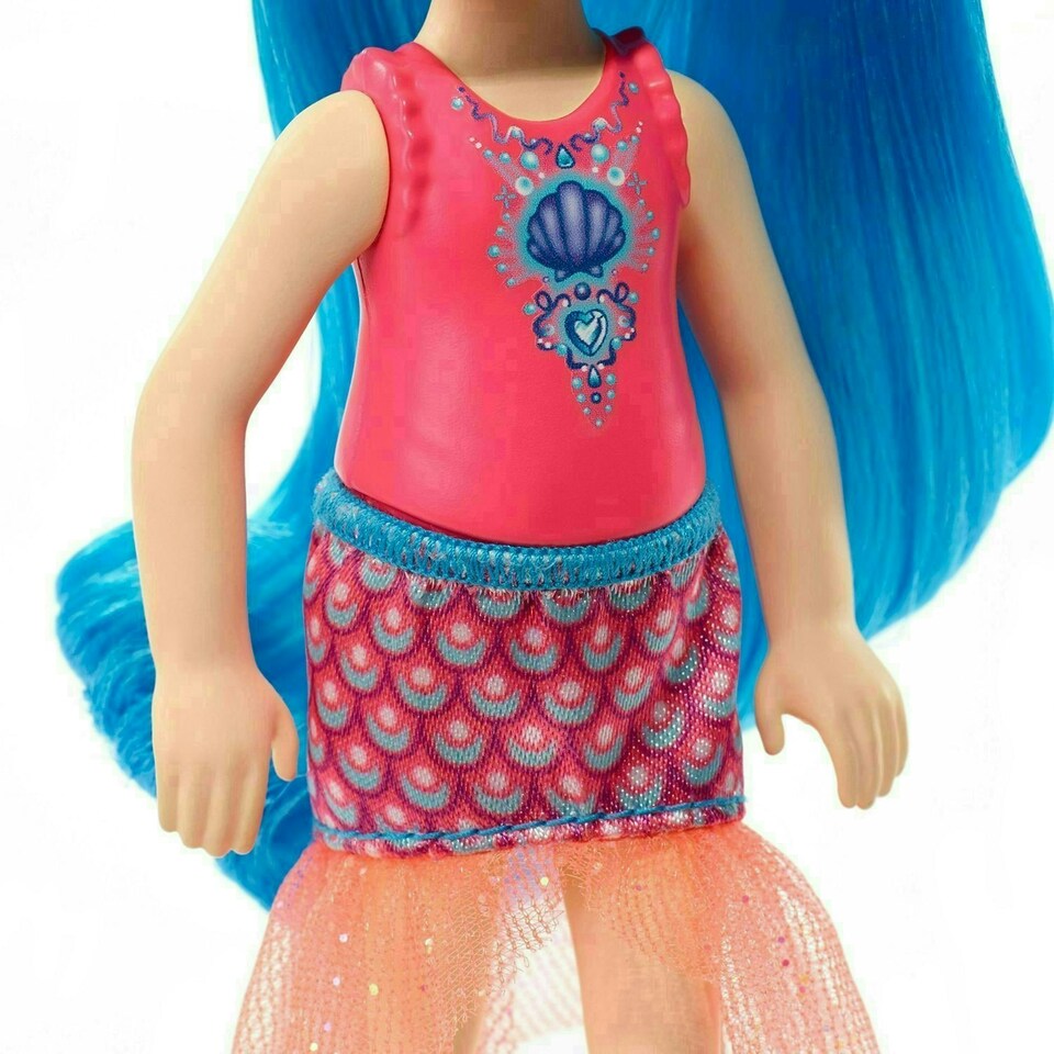 image 1 of Barbie Dreamtopia 14 cm Chelsea Sprite Doll With Blue Hair