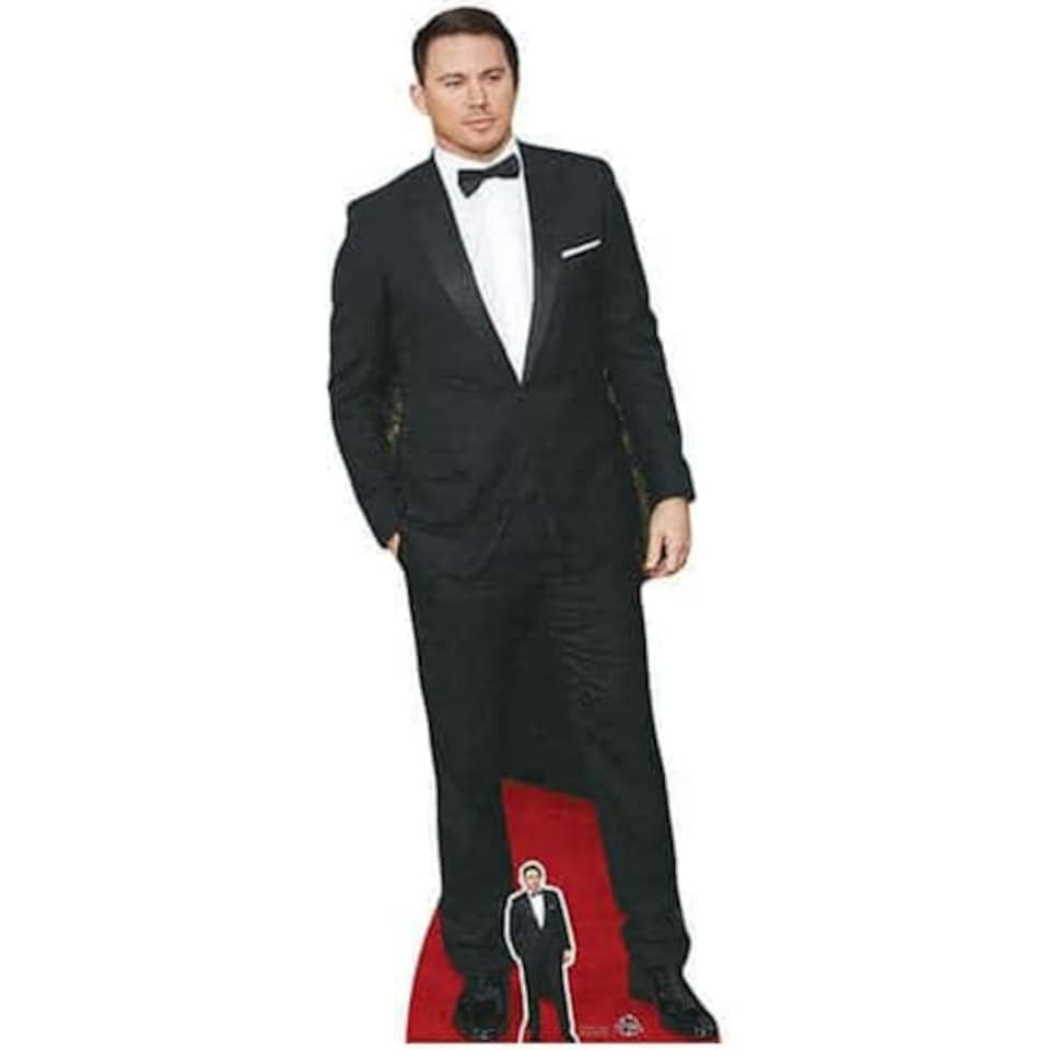 Channing Tatum Blacksuit And Bowtie Lifesize Cardboard Cutout 185cm