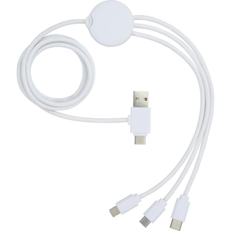 image 1 of Bullet 5 in 1 USB Cable - White - One Size