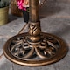 image 7 of 81cm Bronze Effect Garden Patio Bird Bath with Bird Sculptures | Bronze | Bronze
