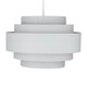 image 2 of First Choice Lighting Light Grey 5 Tier Ceiling Light Shade Grey