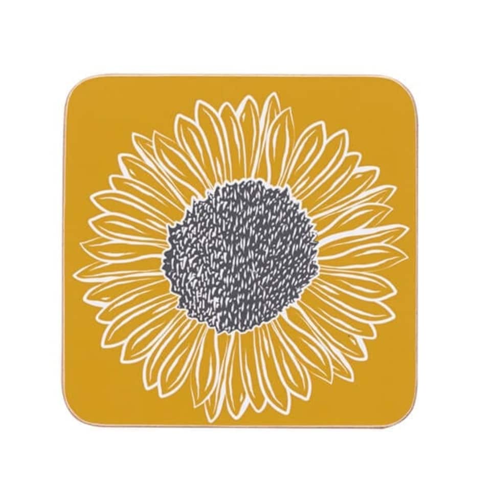image 1 of English Tableware Company Artisan Flower Set of 4 Coasters