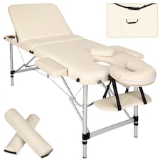 Massage Table Set Massage Bench Massage Table Massage Bed Cosmetic Lounger Bag Bolsters Head And Armrests | Cream | beige | 1