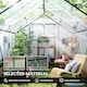 image 3 of Outsunny 8x12ft Polycarbonate Walk-in Greenhouse Outdoor w/ Double Sliding Door