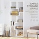 image 3 of HOMCOM Multipurpose 8-Grid Bookshelf Decorative Shelf, Bathroom, Kitchen White