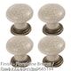image 2 of 4 PACK - Porcelain Mushroom Cupboard Door Knob 36mm Dia - Florentine Bronze & Ivory Glaze