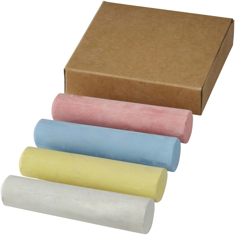 Bullet 4-Piece Chalk Set In Natural Box - Natural - 9.7 x 10.7 cm