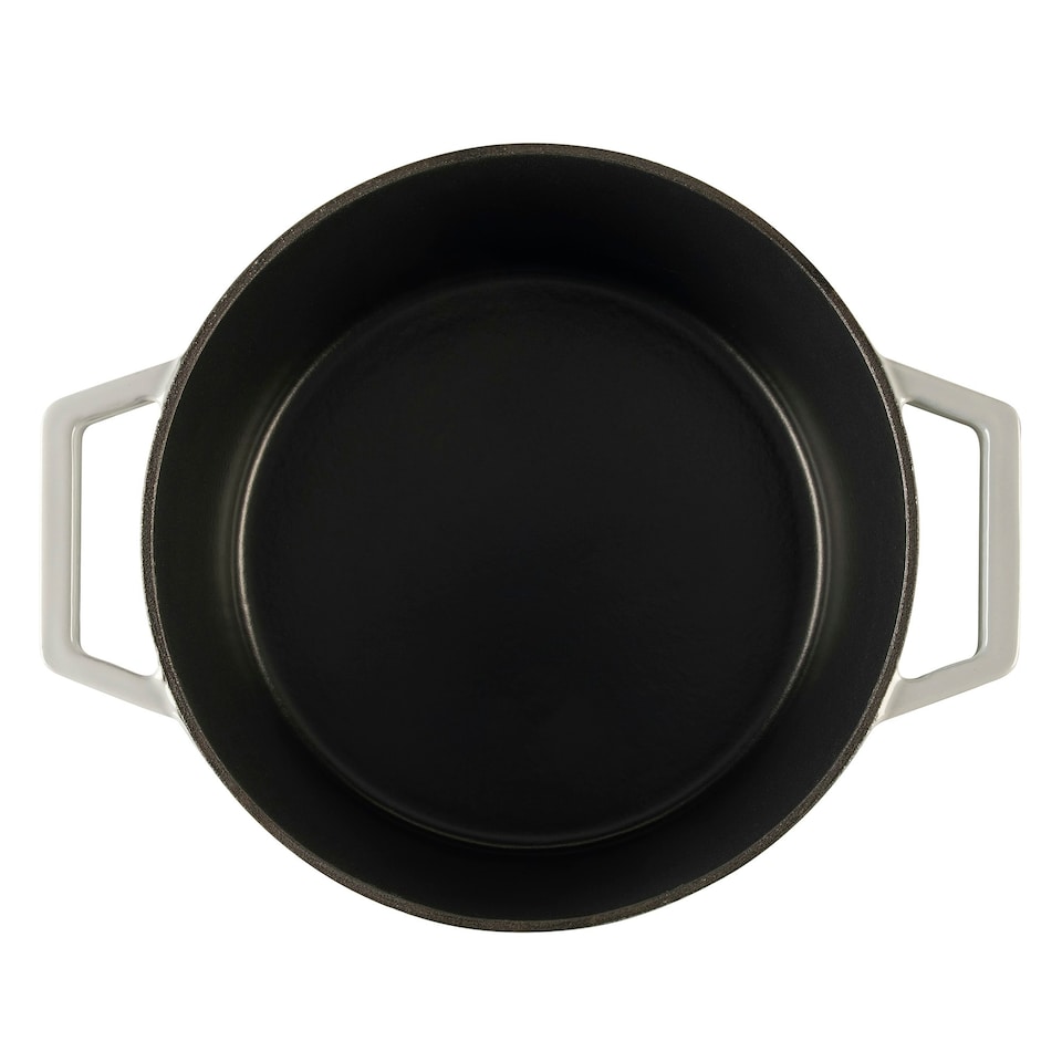image 1 of Cooks Professional Cast Iron Casserole 26cm | 5.8L Capacity | Enamelled Inside & Out | Graduated Grey Grey
