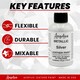 image 2 of Angelus Metallic Leather Paint for Sneaker Customs and Shoes 4oz