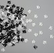 image 2 of 16th Birthday Confetti Black & Silver 2 pack x 14 grams birthday decoration Foil Metallic 2 pack
