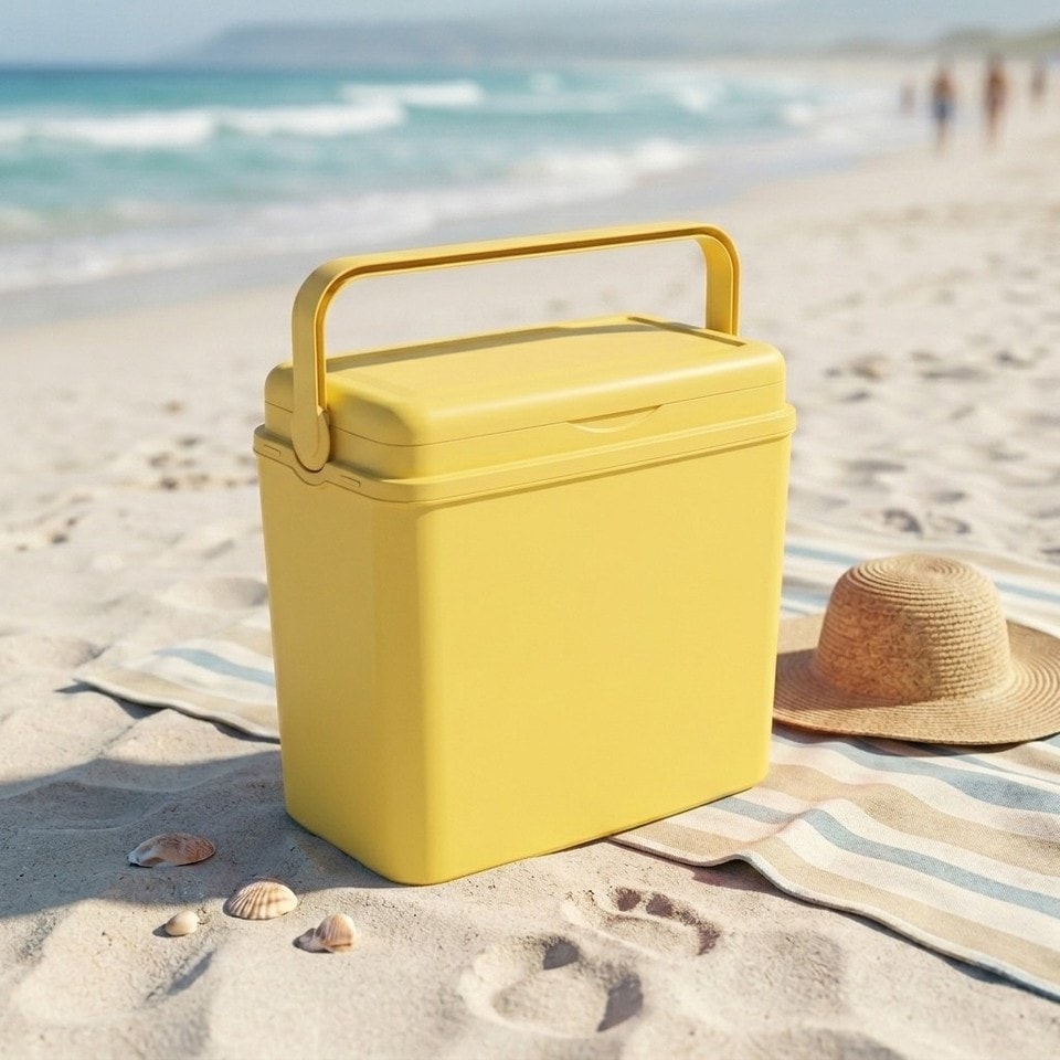 image 1 of Large 24L Pastel Coloured Cooler Box