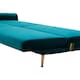 image 3 of Interiors by Premier Hatton Green Velvet Sofa Bed Green