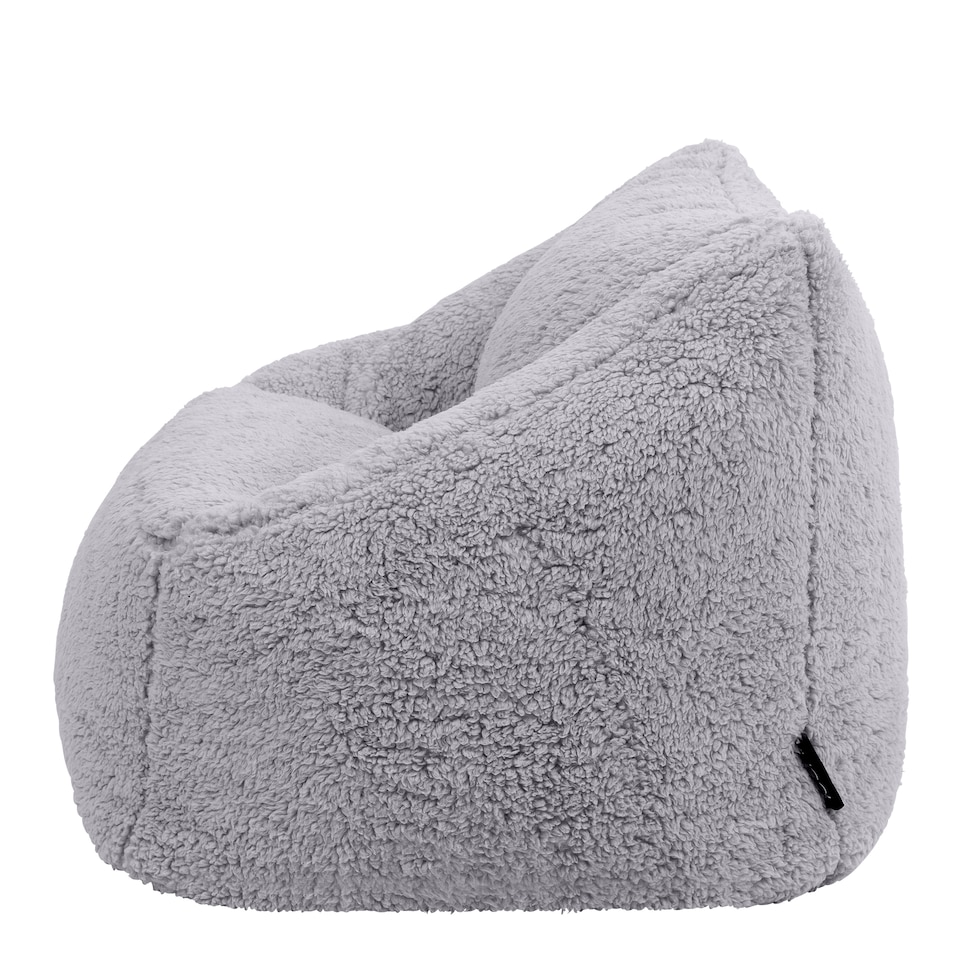 image 1 of Kids Teddy Bear Armchair Bean Bag Grey Childrens Bean Bags | Grey | Grey | M | 1