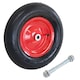 image 1 of 16 Inch Steel Rim Wheelbarrow Replacement Pneumatic Wheel Including Axle
