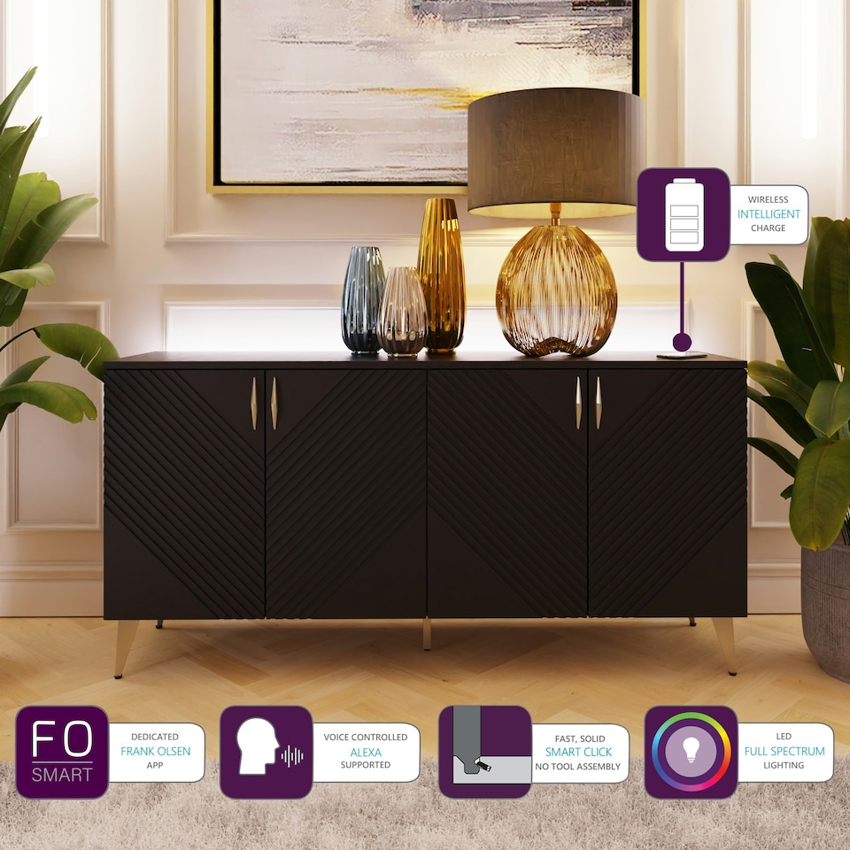 image 1 of Frank Olsen Ava Sideboard Black | Black