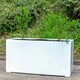 image 5 of Primrose Large Stone Composite White Trough Outdoor Garden Planter 120cm
