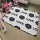image 4 of Rose & Love Print (Rug) Black | XL: 160x230cm