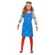 image 1 of Chucky Girls Halloween Costume Set - Blue/Red - 13-14 Years