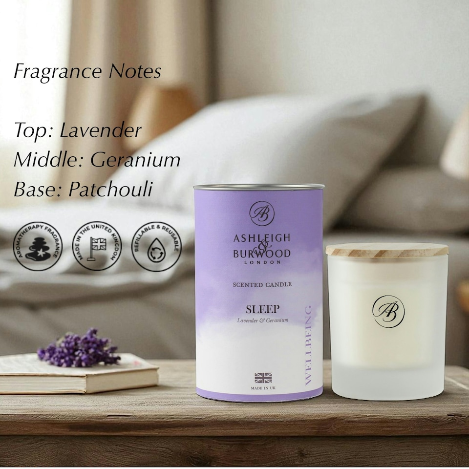 image 1 of Ashleigh & Burwood Sleep Scented Candle 140g White
