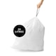 image 5 of Simplehuman 20L Code E Bin Liners, 50% Recycled Custom Fit Bin Bags, Pack of 100 | White | Code E | Code E | 5