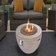 image 7 of MDA Designs TABITI Light Grey Gas Fire Pit for Garden & Patio Luxurious Eco-Stone Finish Outdoor Heater