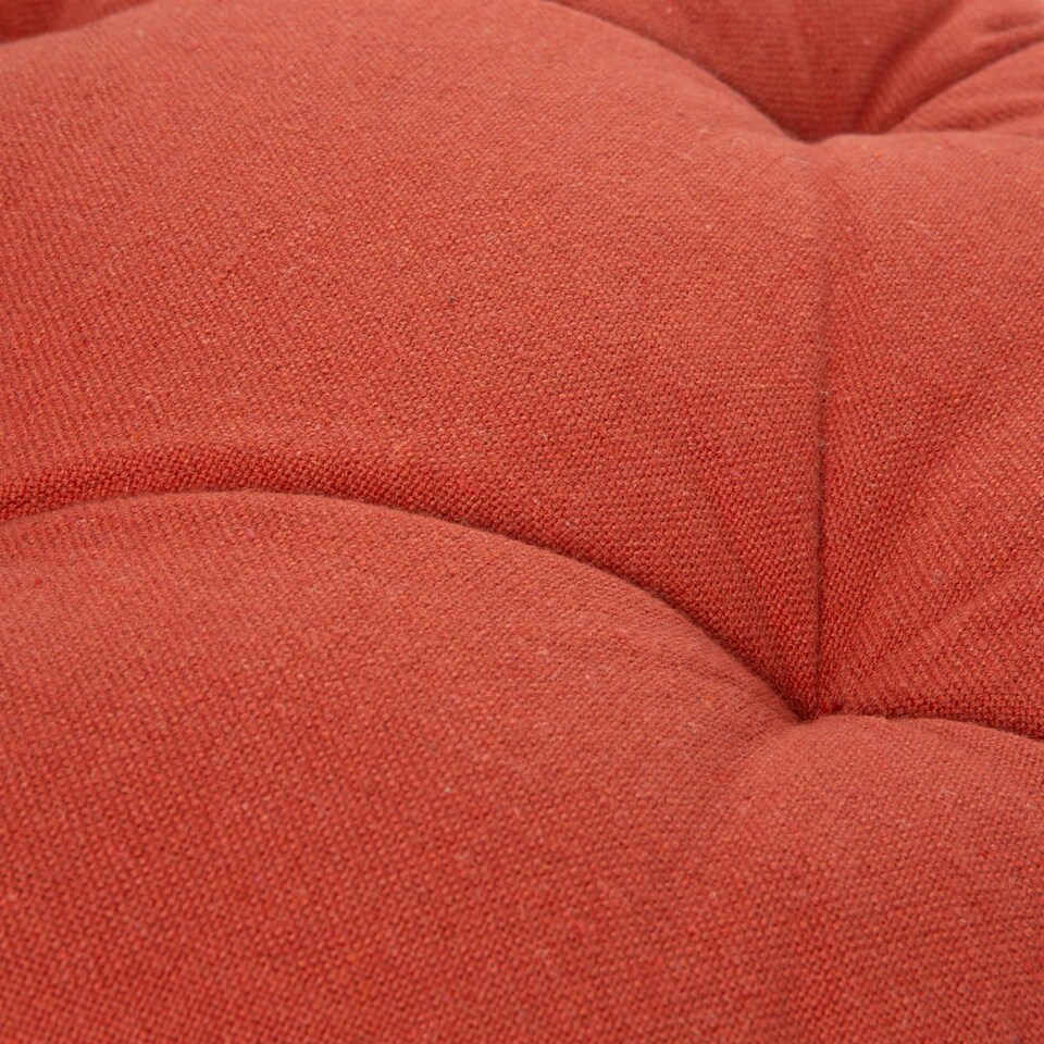 image 1 of Harbour Housewares Round Garden Chair Seat Cushions - Paprika - Pack of 2 | Red | Paprika