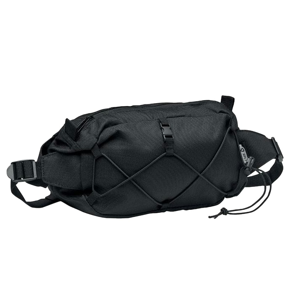 image 1 of MidOcean Brott RPET Waist Bag - Black - One Size Black
