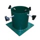 image 1 of Holly International Barrel Insert Green Metal Christmas Tree Stand for Trees up to 8ft