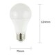 image 2 of ValueLights 5 Pack E27 White Plastic GLS LED 10W Warm White 3000K 800lm Light Bulb