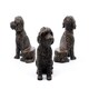 image 1 of Cockapoo Plant Pot Feet - Set of 3 - L5.5 x W8 x H10 cm Grey
