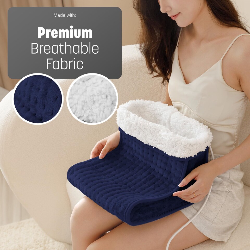 image 1 of Keplin Electric Foot Warmer with Adjustable Heat Settings and Timer