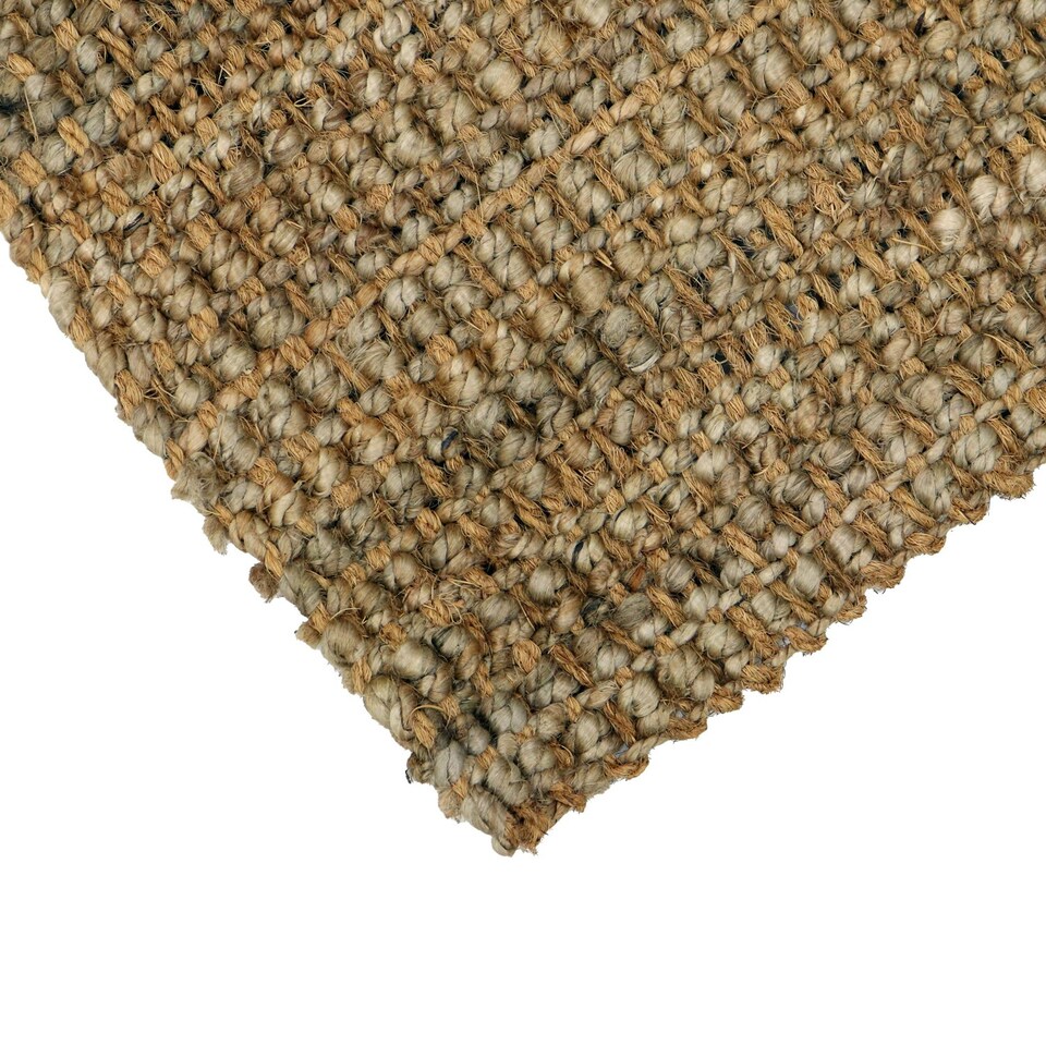 image 1 of JVL Moris Boucle Coir and Jute Mat 40x70cm - Plain