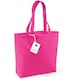 image 2 of Westford Mill Organic Cotton Shopper Bag - 16 Litres (Pack of 2) - Fuchsia - One Size Pink