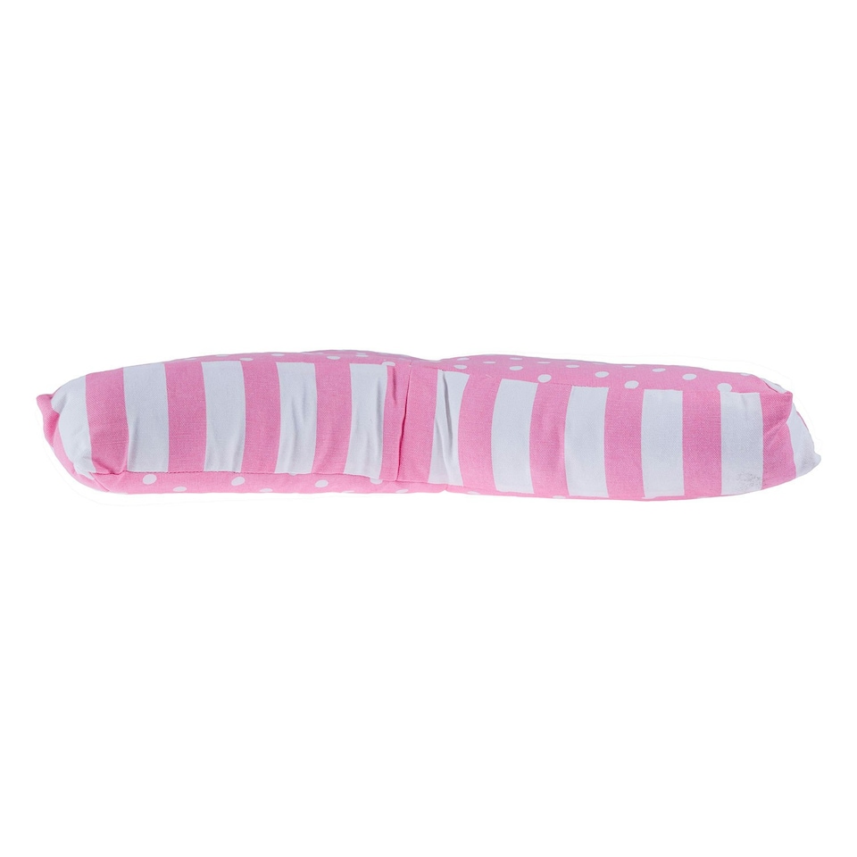 image 1 of Homescapes Pink Polka Dots Star Floor Cushion Pink