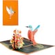 image 1 of Hummingbird Harmony Pop-Up Greeting Card
