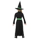 image 4 of Wicked Witch Black and Green Girls Fancy Dress Costume Kids Medium - Age 7-9