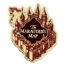 Harry Potter Enamel Marauders Map Badge - Gold - One Size