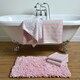 image 4 of Striped Bath Sheet - Pink/Green