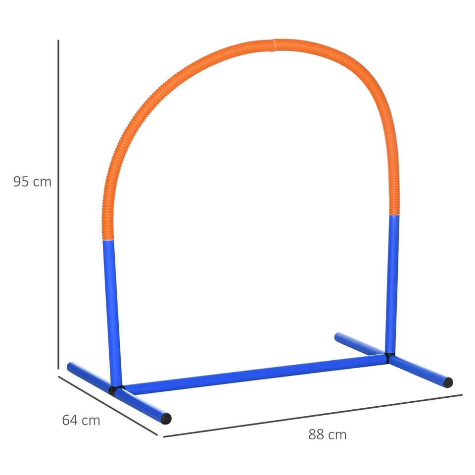 image 1 of PawHut Dog Agility Training Equipment Pet Agility Training Set with Carry Bag