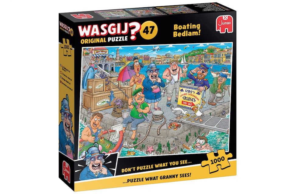 image 1 of Wasgij Original 47 Boating Bedlam 1000 Piece Jigsaw Puzzle